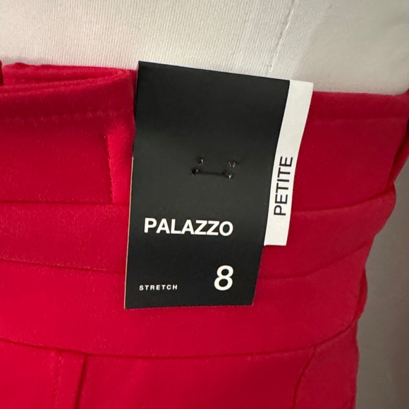 Chic Pink Palazzo High-Rise Wide leg Trousers - Picture 2 of 11